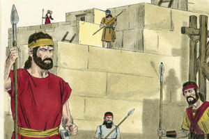 Bibel Illustrationen - Nehemia 4