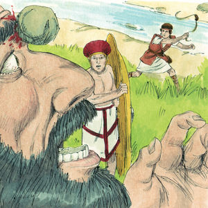 Bibel Illustrationen - 1. Samuel 17