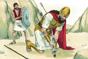 Bibel Illustrationen - 1. Chronik 10