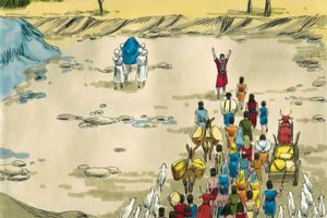 Bibel Illustrationen - Josua 3