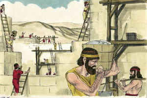 Bibel Illustrationen - Nehemia 3