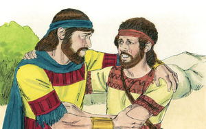 Bibel Illustrationen - 1. Samuel 20
