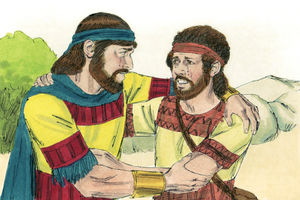 Bibel Illustrationen - 1. Samuel 20