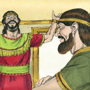 Bibel Illustrationen - 1. Chronik 17