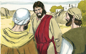 Petrus kommt zu Jesus