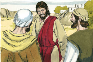 Petrus kommt zu Jesus