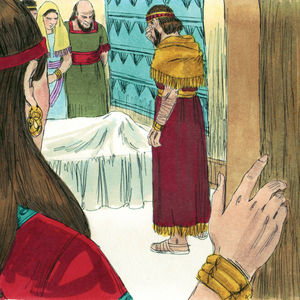 Bibel Illustrationen - 1. Könige 14