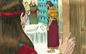 Bibel Illustrationen - 1. Könige 14