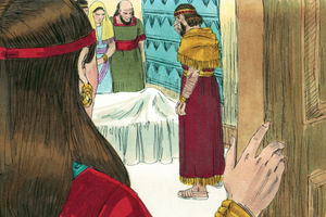 Bibel Illustrationen - 1. Könige 14