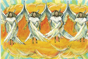 Bibel Illustrationen - Hesekiel 1