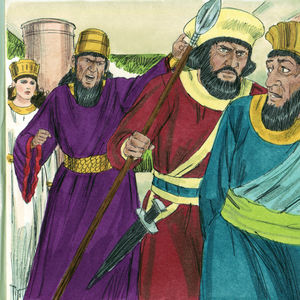 Bibel Illustrationen - Esther 7