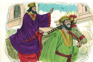 Bibel Illustrationen - Esther 6