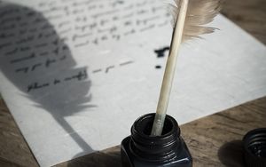 Ein Liebesbrief mit Klecksen