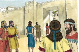 Bibel Illustrationen - Nehemia 6