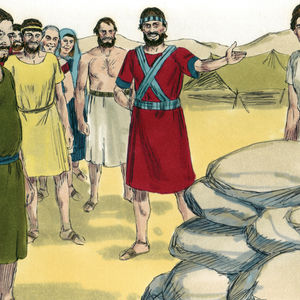 Bibel Illustrationen - Josua 4