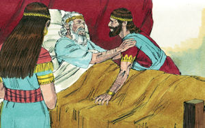 Bibel Illustrationen - 1. Chronik 22