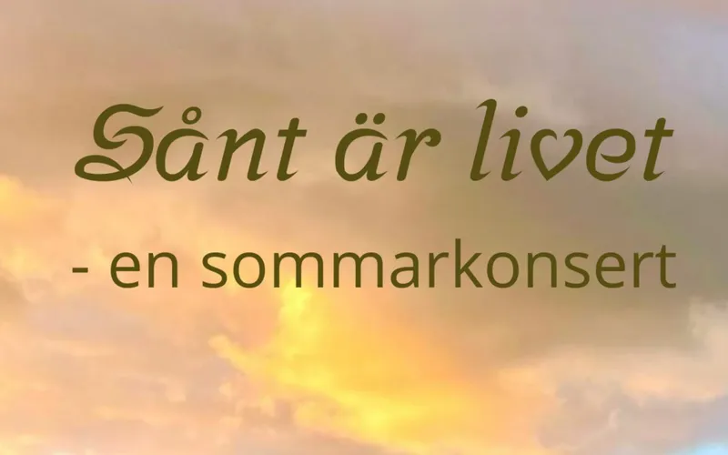 Bildbeskrivning saknas för evenemanget: Sånt är livet - en sommarkonsert