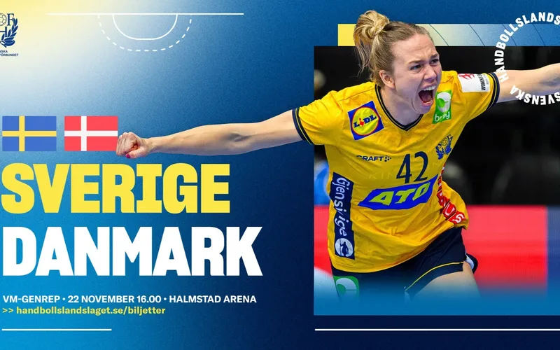 Bildbeskrivning saknas för evenemanget: Handbollslandskamp Sverige-Danmark 