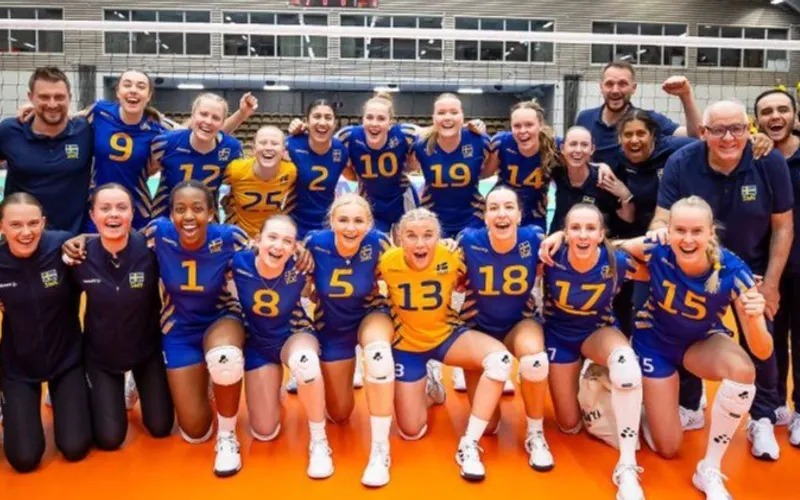Bildbeskrivning saknas för evenemanget: Damlandslaget i Volleyboll