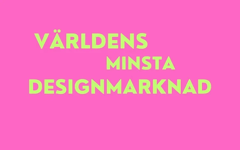 Bildbeskrivning saknas för evenemanget: Världens minsta designmarknad