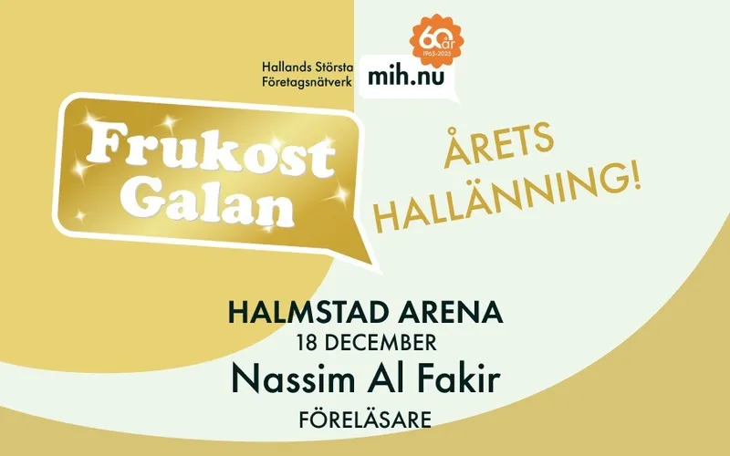 Bildbeskrivning saknas för evenemanget: Frukostgalan med Nassim Al Fakir & Årets Hallänning