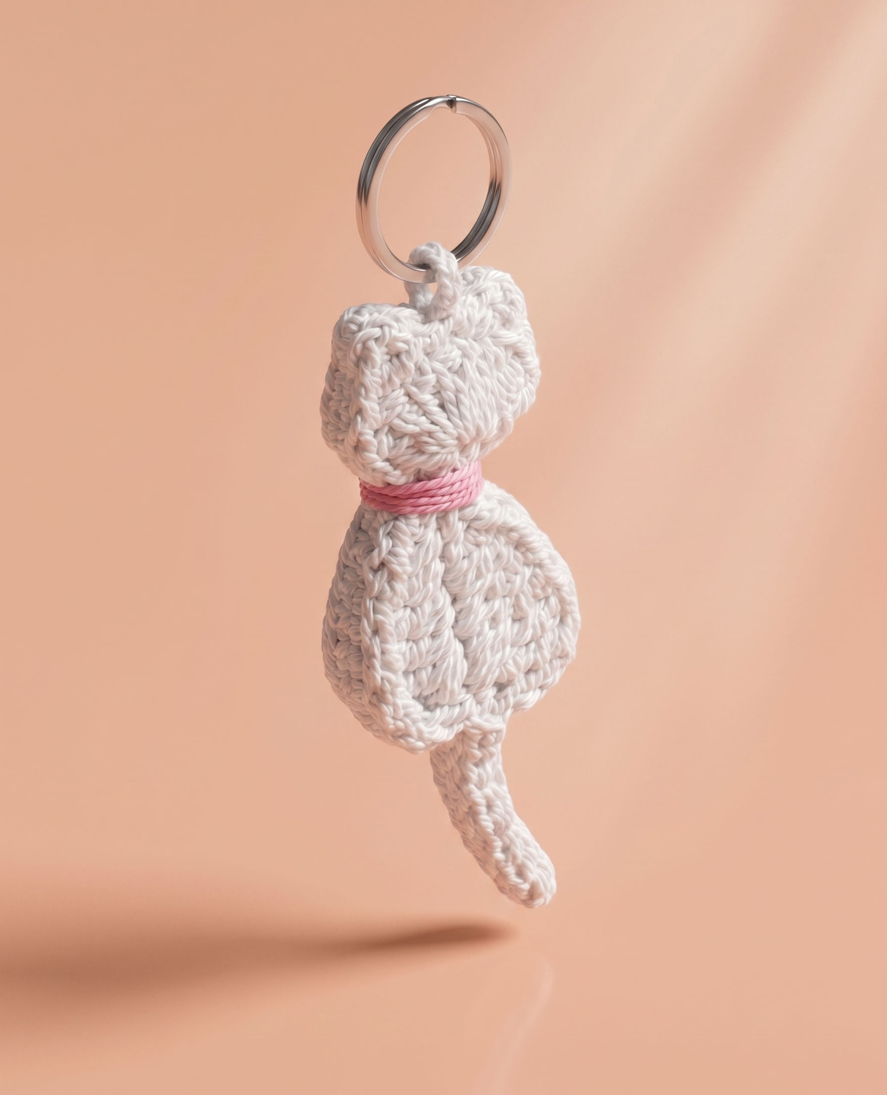 Crochet Cat Keychain – view 1