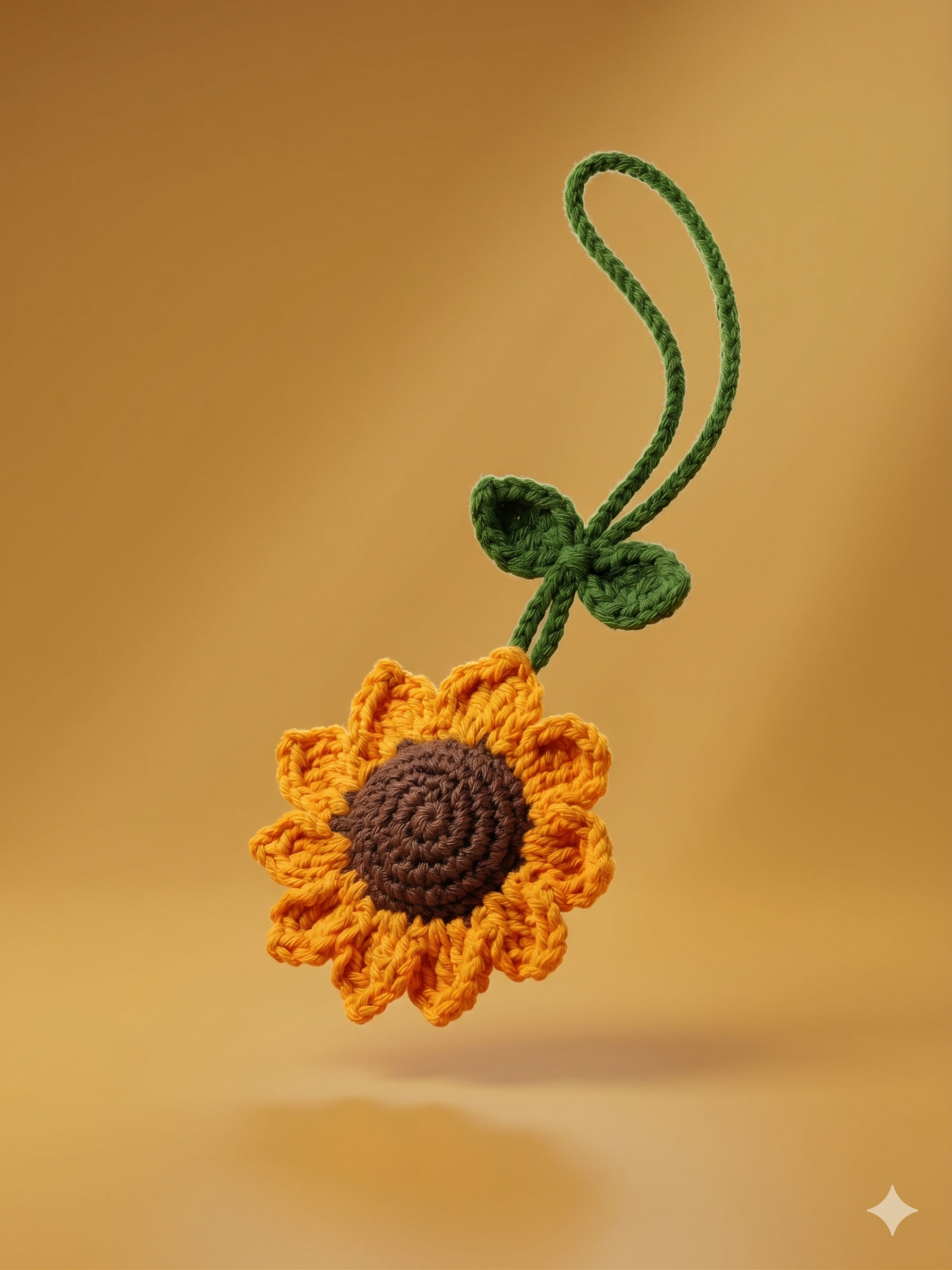 Sunflower bag Charm – view 1