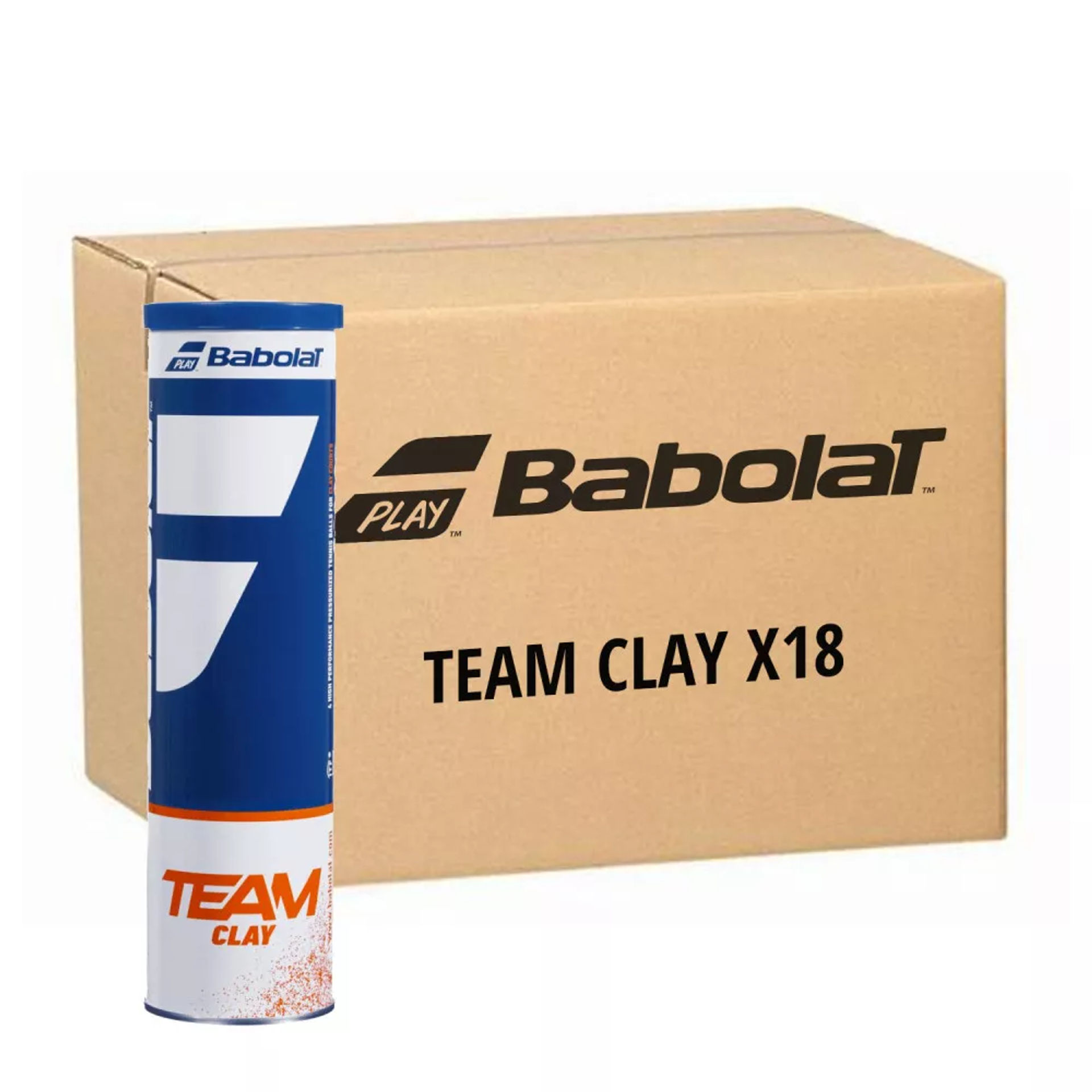 کارتون ۱۸ تایی توپ تنیس بابولات Team Clay