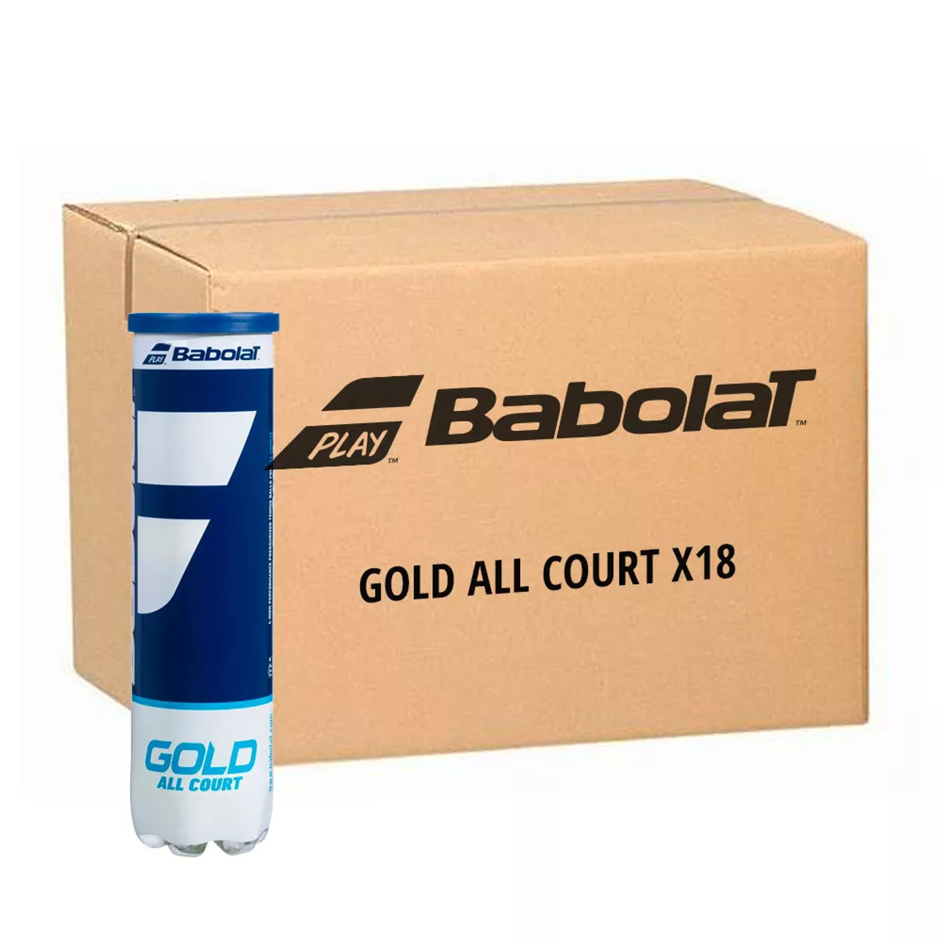 کارتون ۱۸ تایی توپ تنیس بابولات Gold All Court