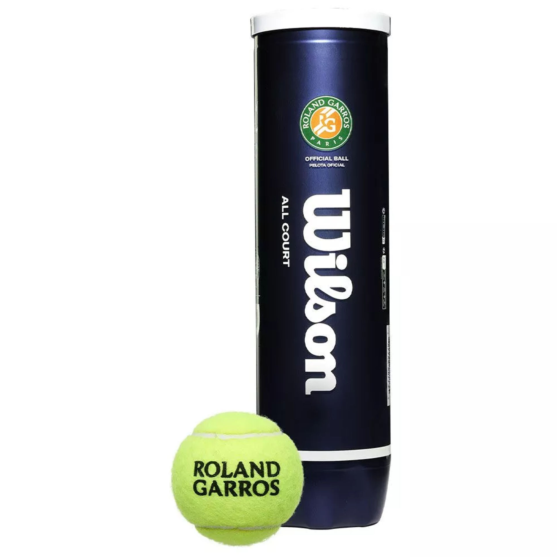 قوطی چهار تایی توپ تنیس ویلسون Roland Garros All Court - تصویر 2