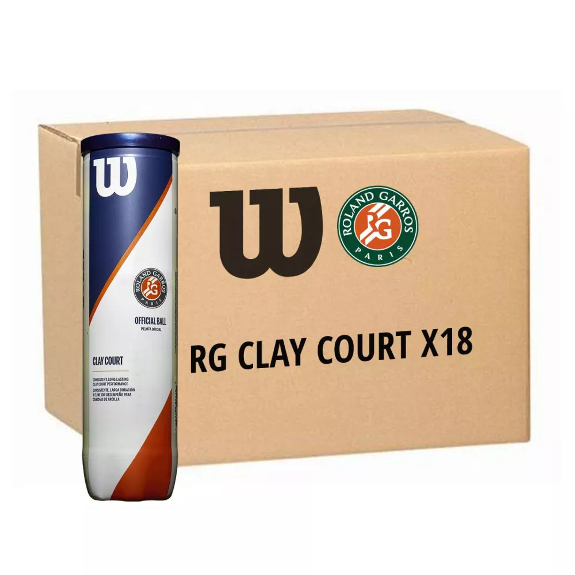 کارتون ۱۸ تایی توپ تنیس ویلسون Roland Garros Clay