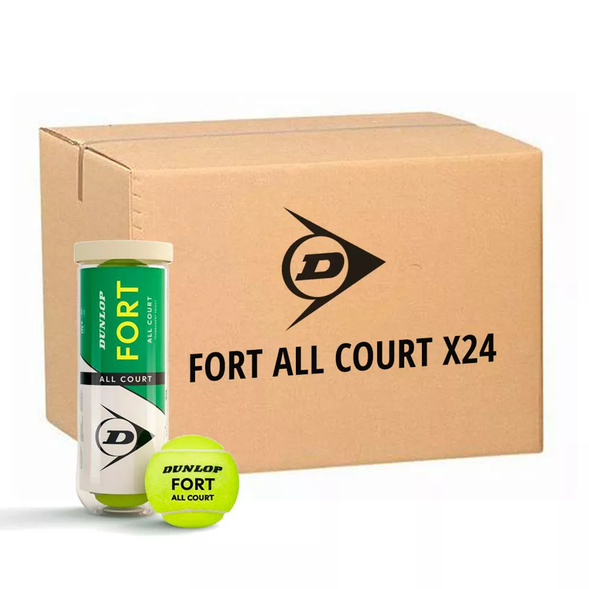 کارتون ۲۴ تایی توپ تنیس دانلوپ Fort All Court