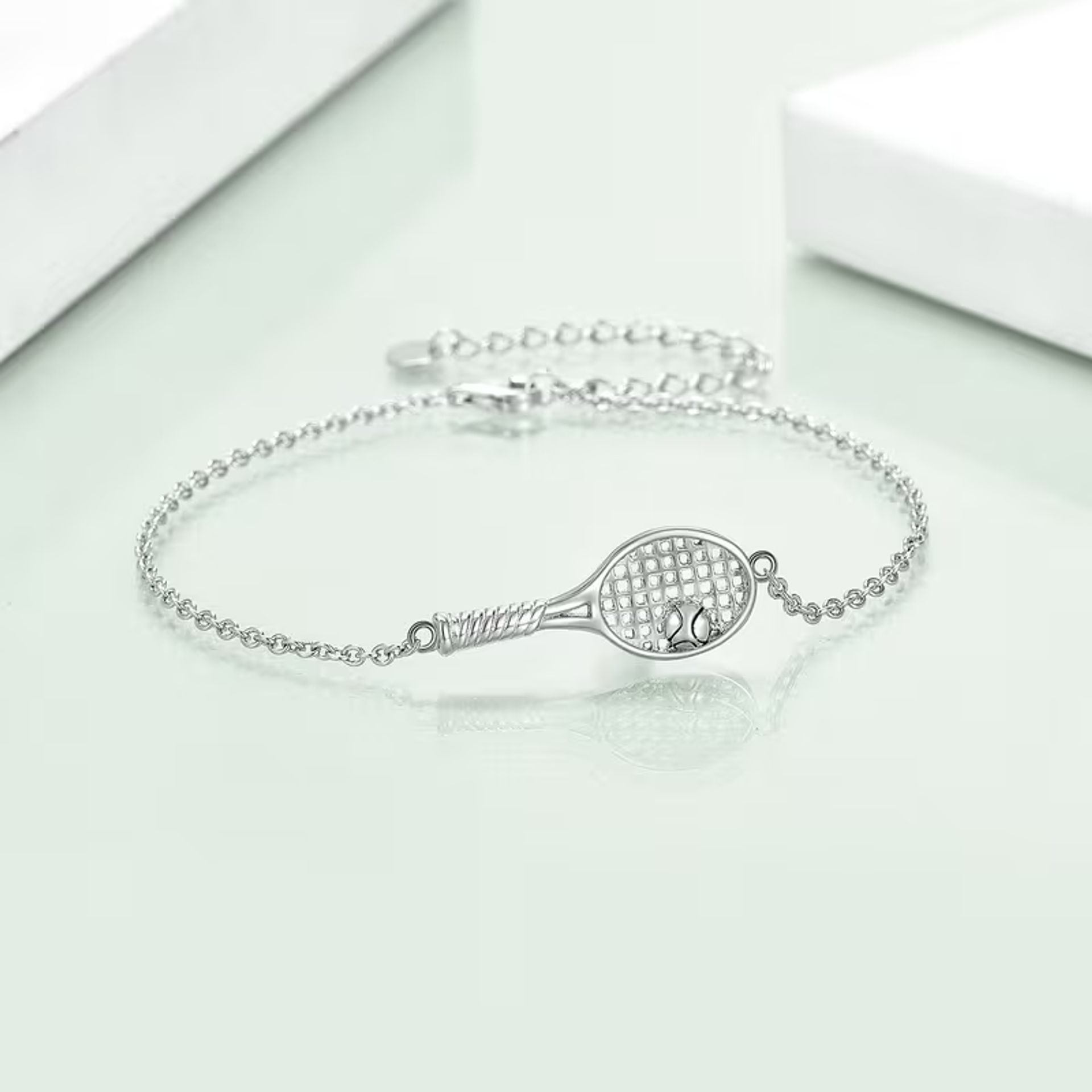 دستبند تنیس تنادور Sterling Silvery Tennis Racket