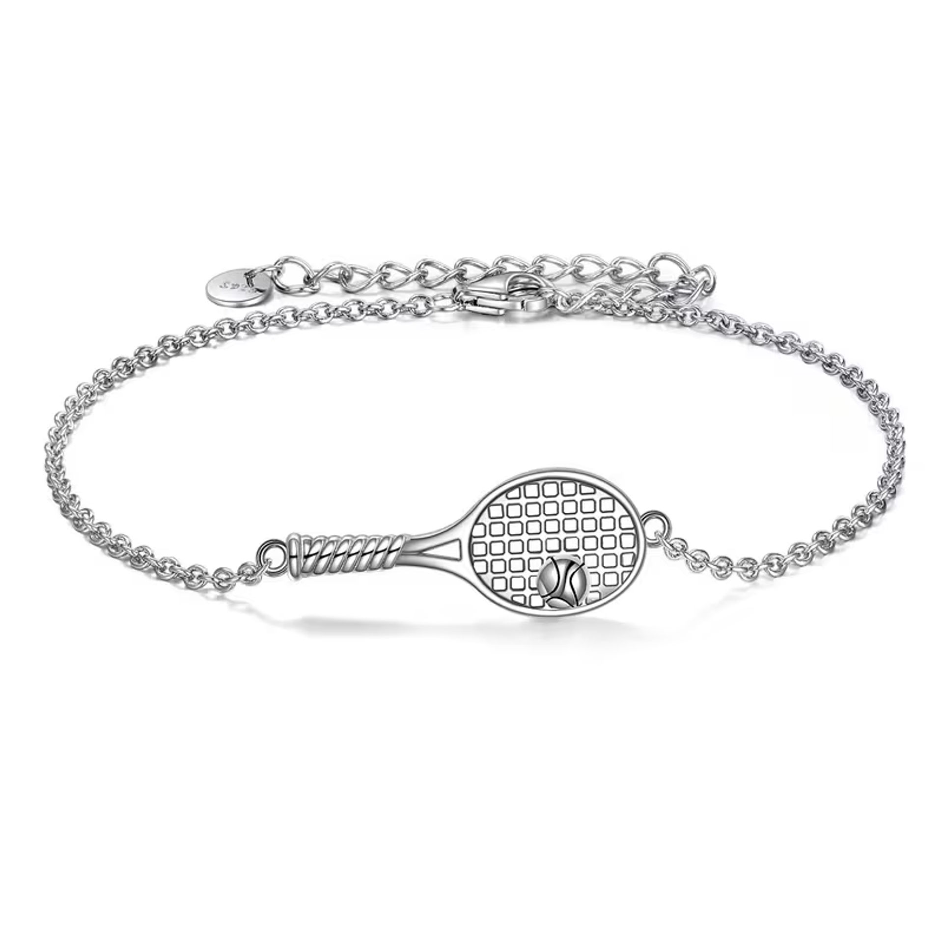دستبند تنیس تنادور Sterling Silvery Tennis Racket - تصویر 2