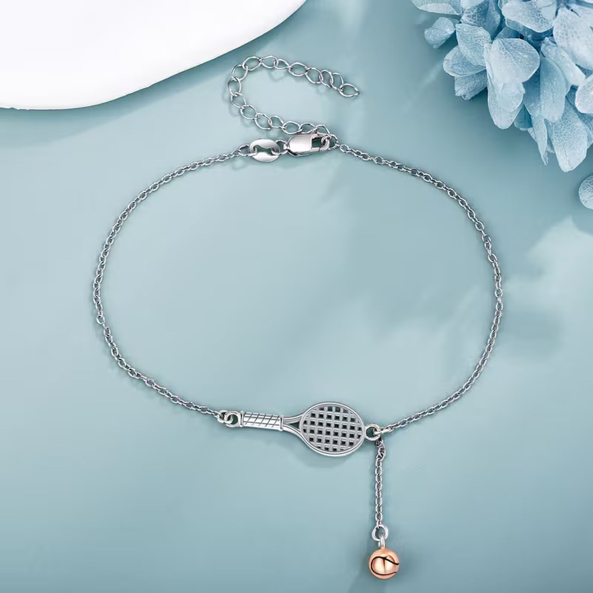 دستبند تنیس تنادور 925 Sterling Silver Tennis Racket