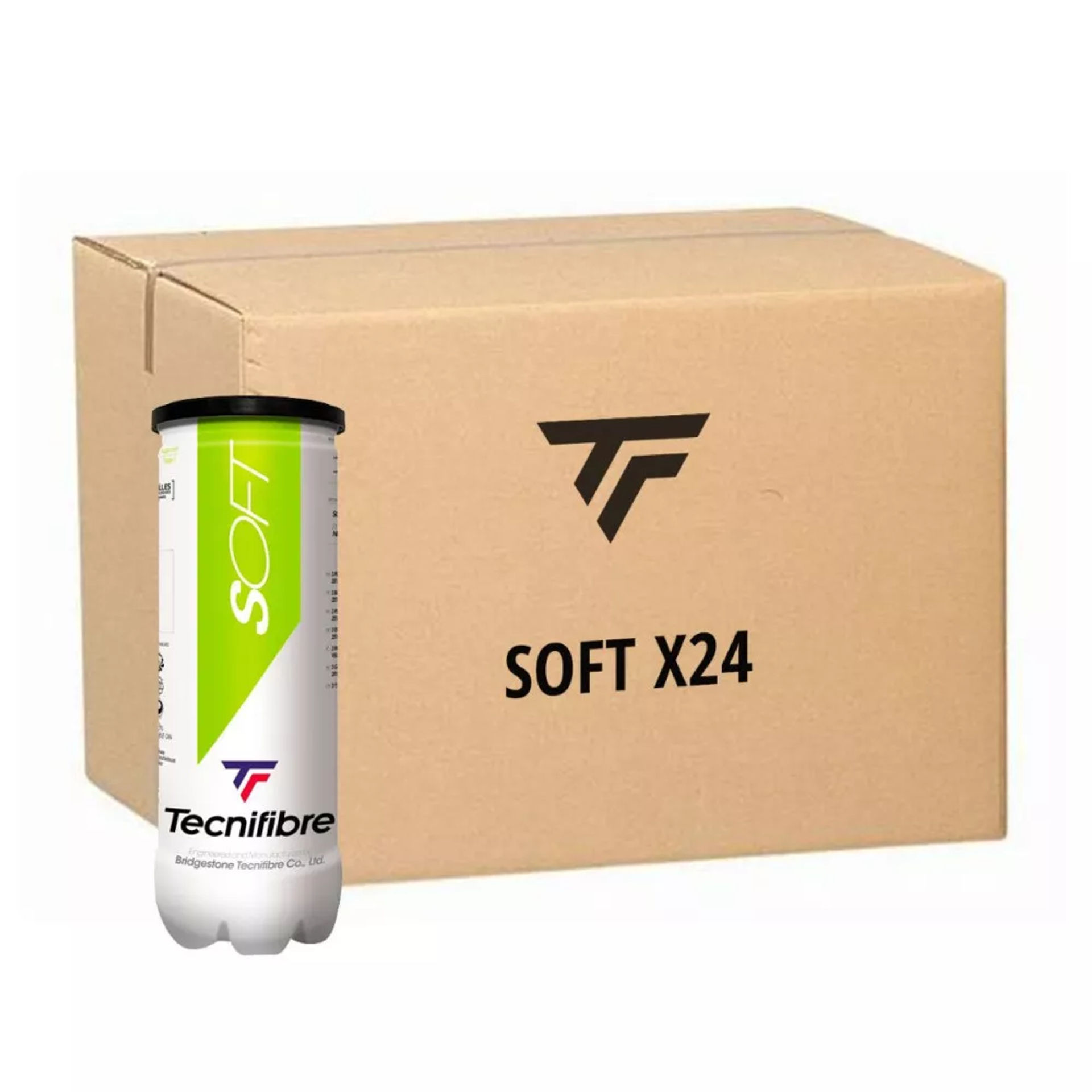 کارتون ۲۴ تایی توپ تنیس تکنیفایبر Soft