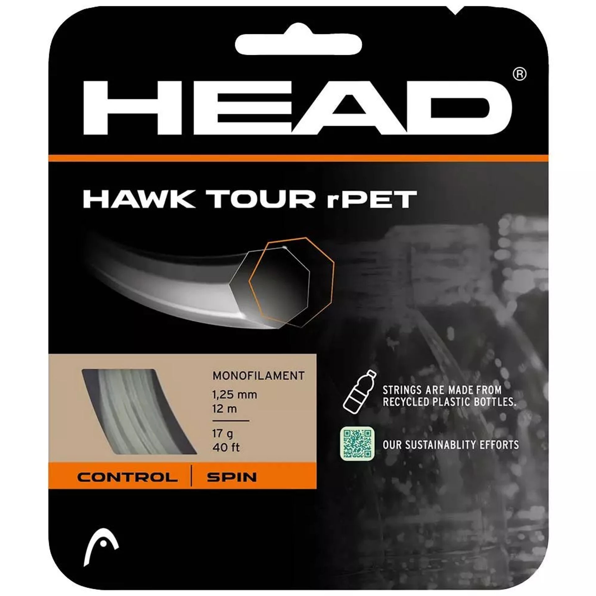 زه تنیس هد Hawk Tour rPET (12m)