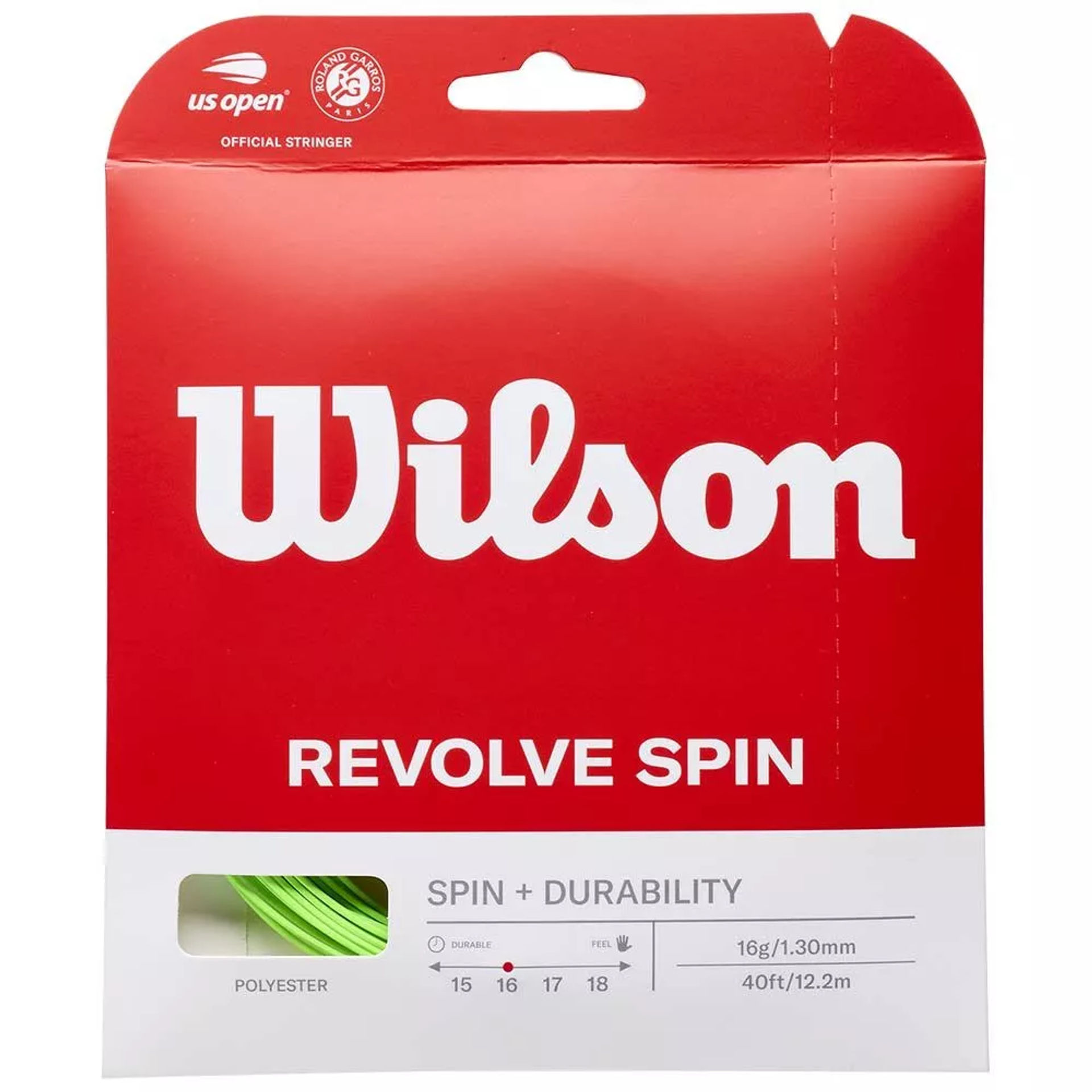 زه تنیس ویلسون Revolve Spin (12m)