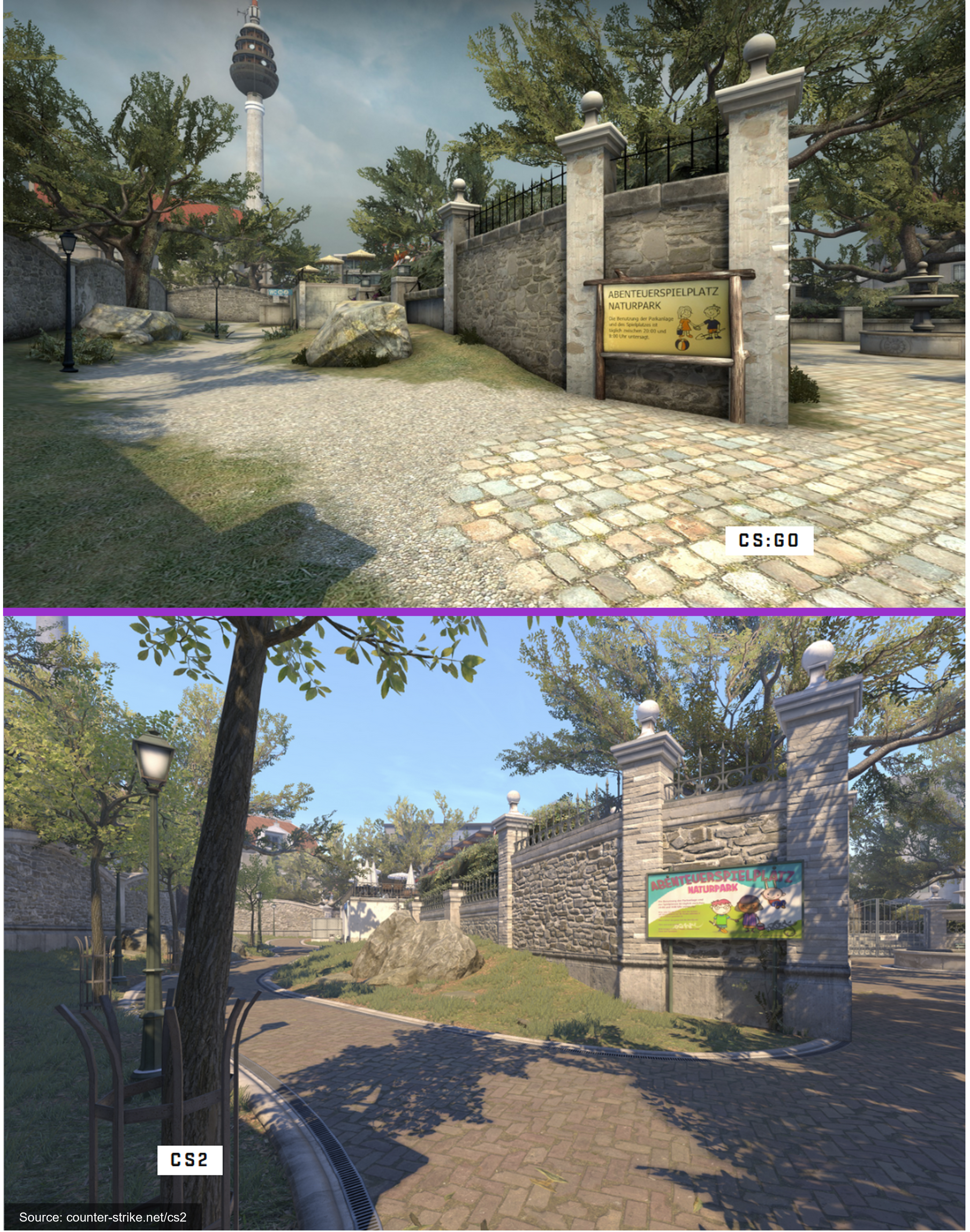 Counter-Strike 2 vs CS GO Maps Changes Comparison 