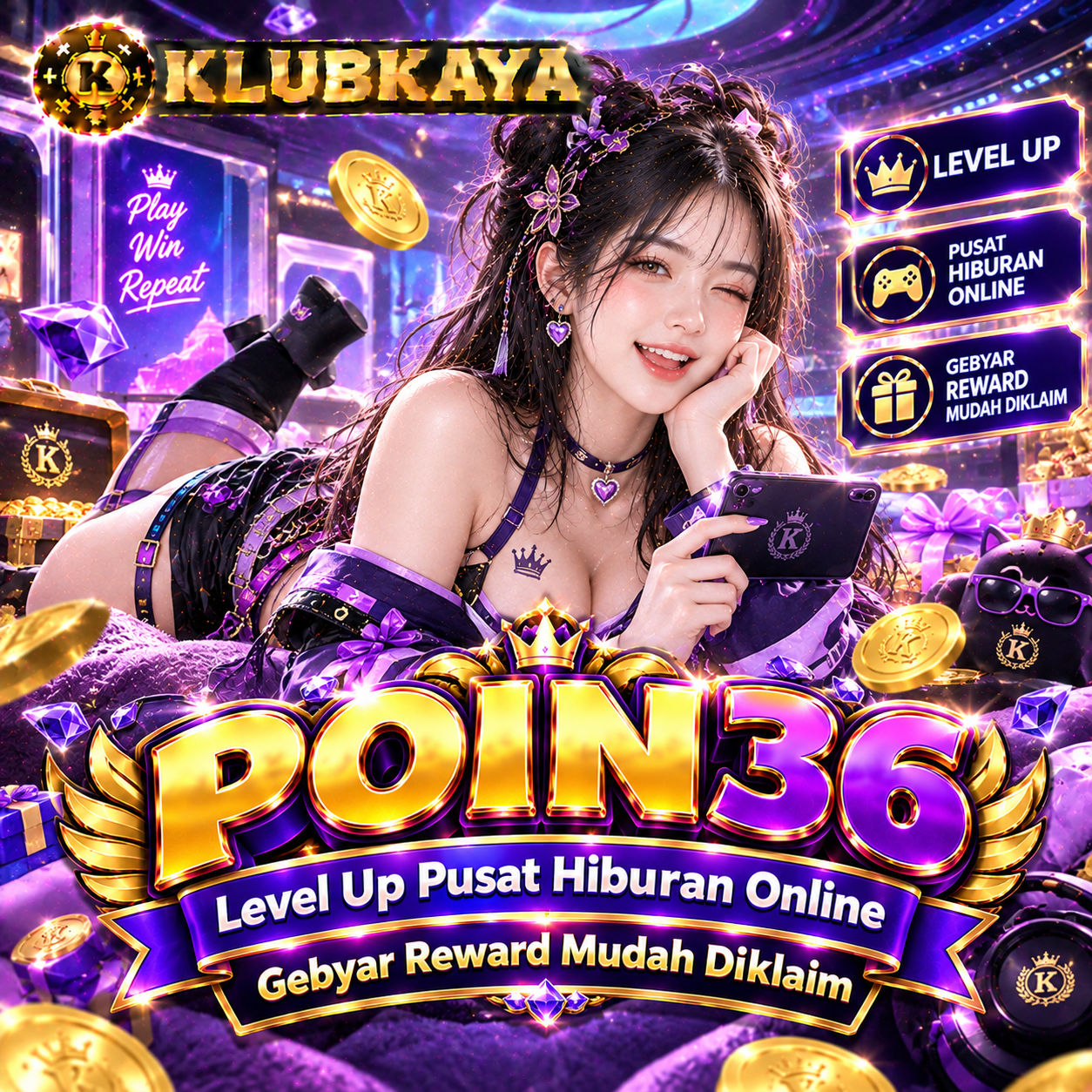 POIN36 级 Level Up Pusat Hiburan Online Gebyar Reward Mudah Diklaim
