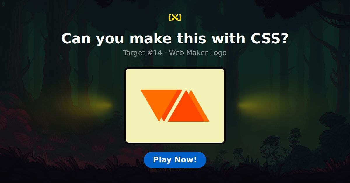 CSS Battle — Target #14: Web Maker Logo