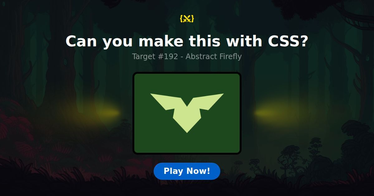 CSS Battle — Target #192: Abstract Firefly