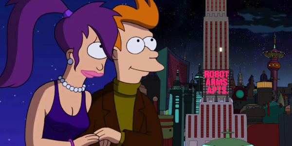 futurama leela and fry