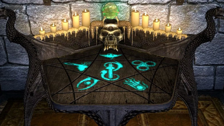 Magical Enchantment Table from Skyrim Transforms Hobbyist's Reality