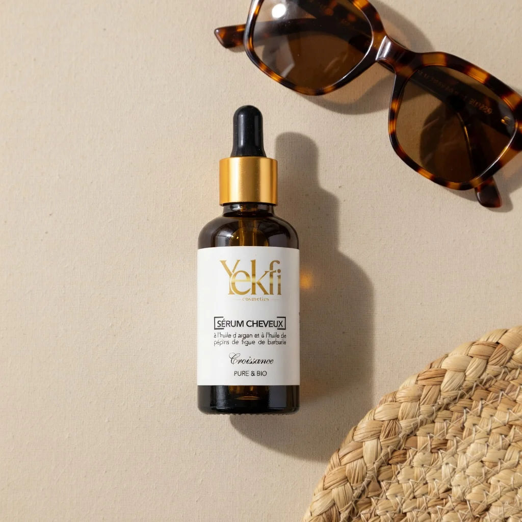 Sérum cheveux Argan & Figue de barbarie – Nutrition, brillance & réparation – 50 ml - Image 1