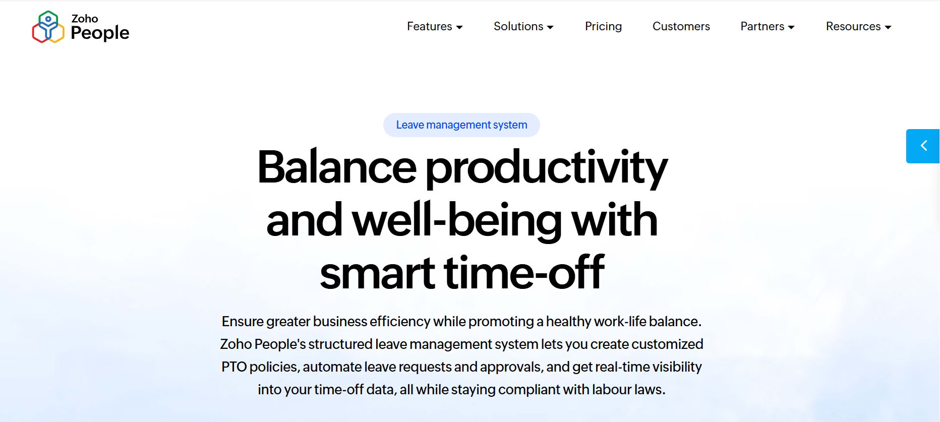 zoho leave management
