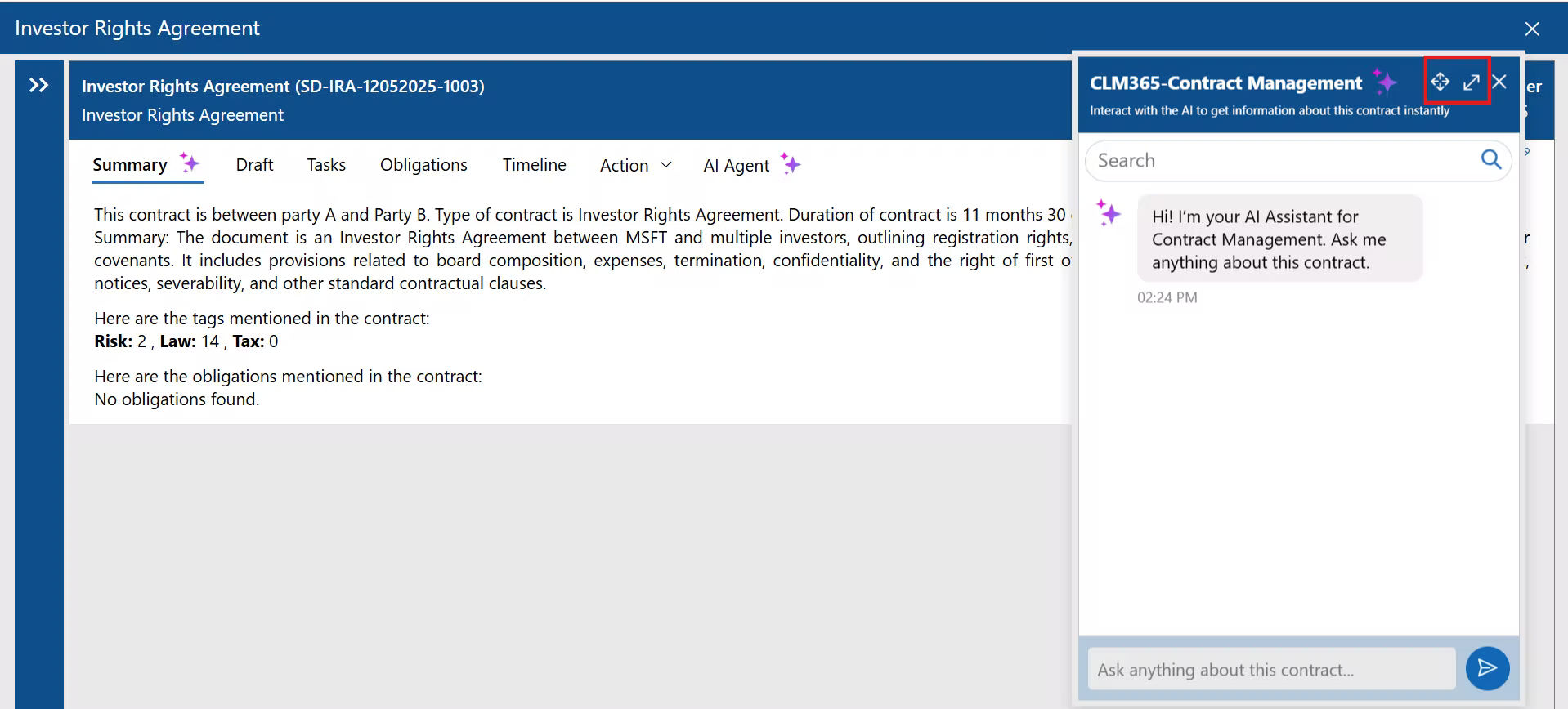 contract management solution