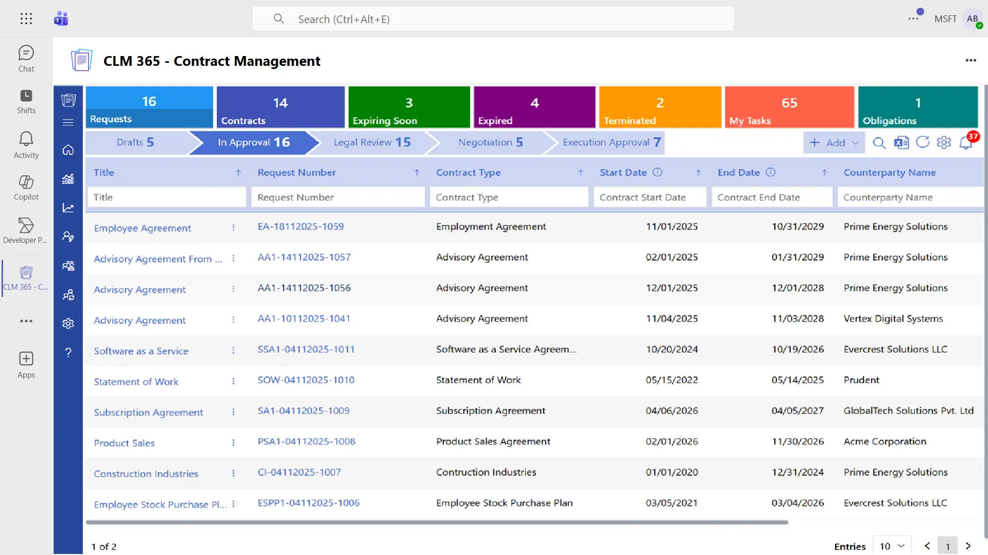 MS Teams integration