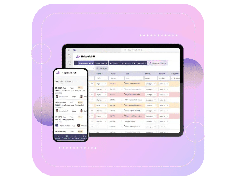 Microsoft ticketing system