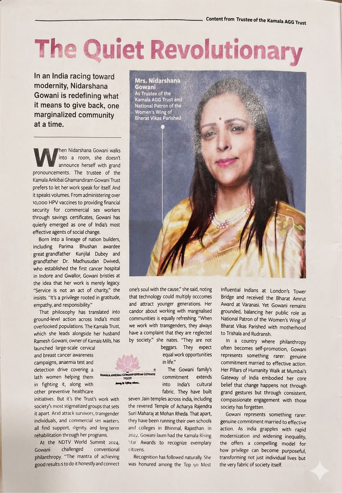 The Quiet Revolutionary – Nidarshana Gowani Feature